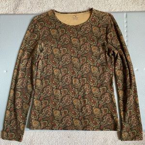 Jones New York Sport paisley shirt—size L